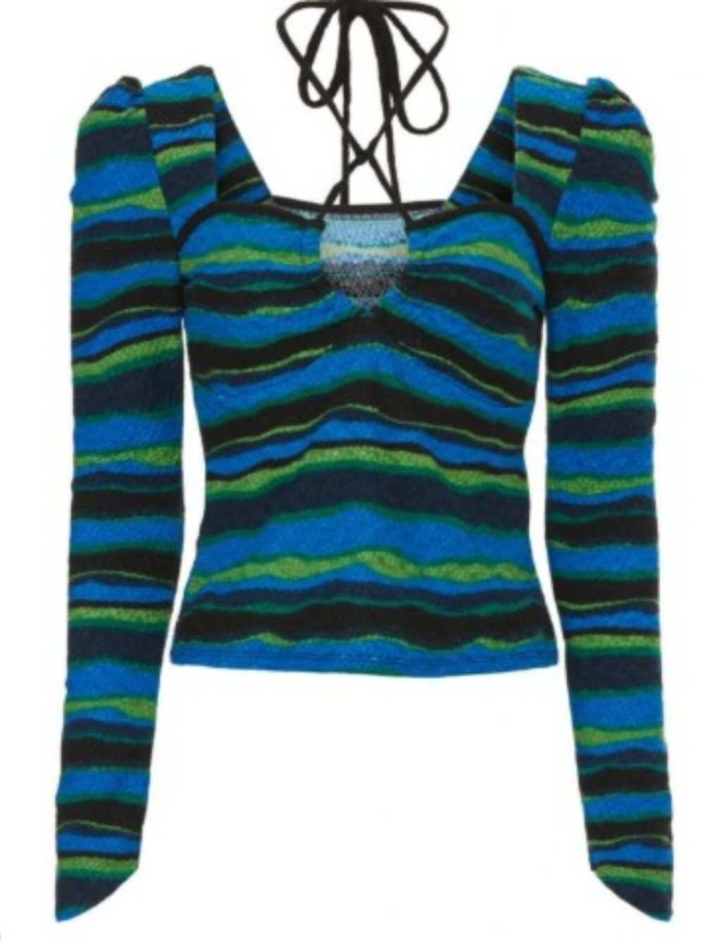 Love, Whit by Whitney Port Wavy Striped Sweater Top
